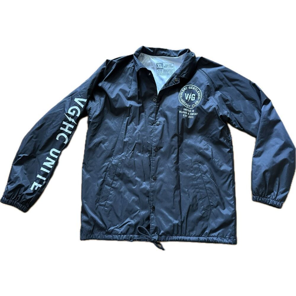 Violent Gentleman Hockey Club Coaches Jacket Windbreaker Lined Limited Release M